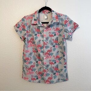 Flamingo Print Kids Shirt Size XL